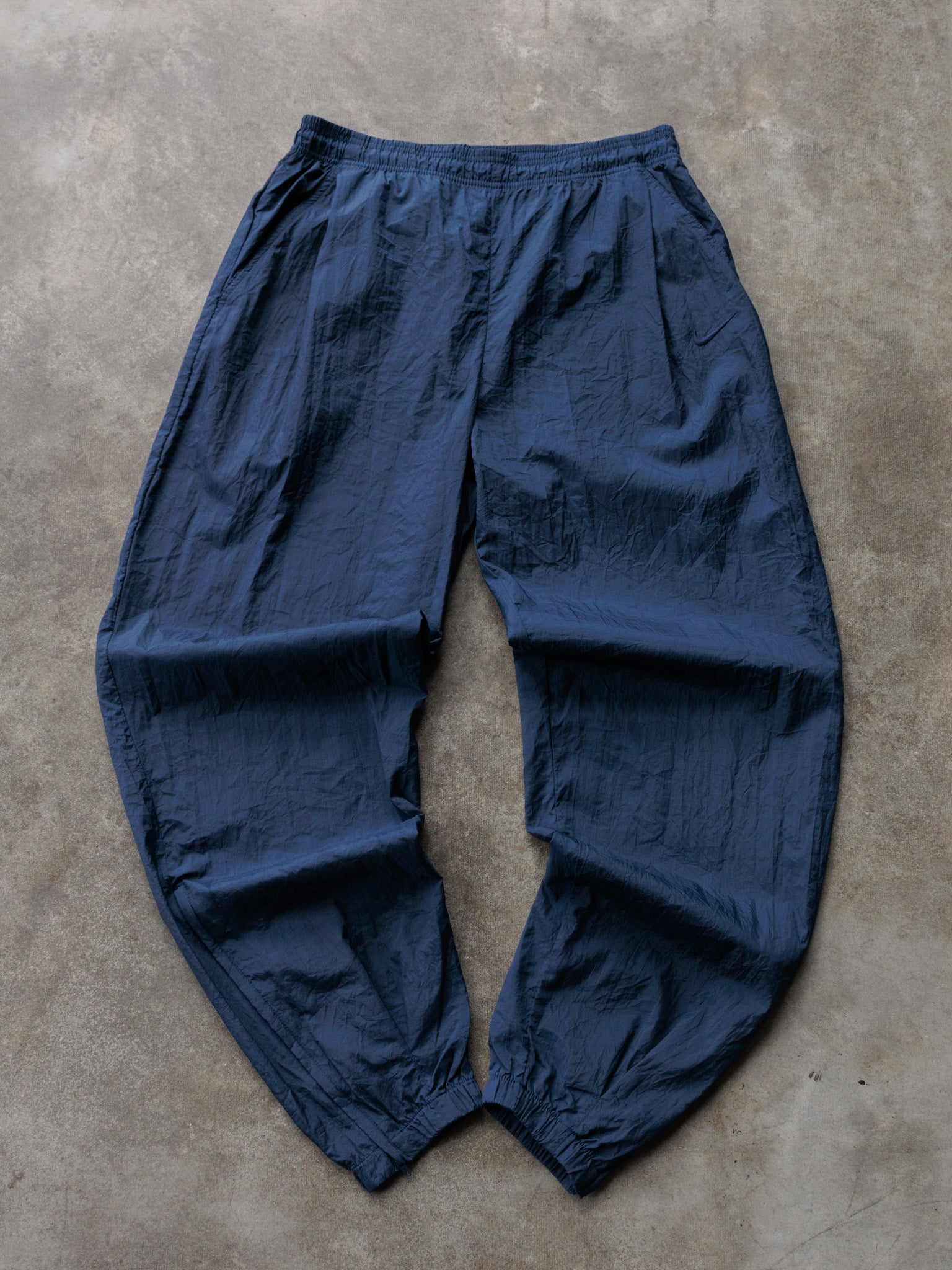 Vintage 00s Navy Nike Track Pants (M)