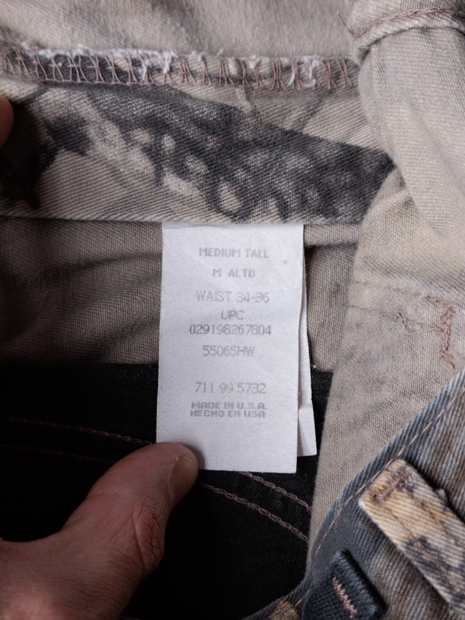Vintage 90s Camo Walls Outdoors Cargo Pants (W34)
