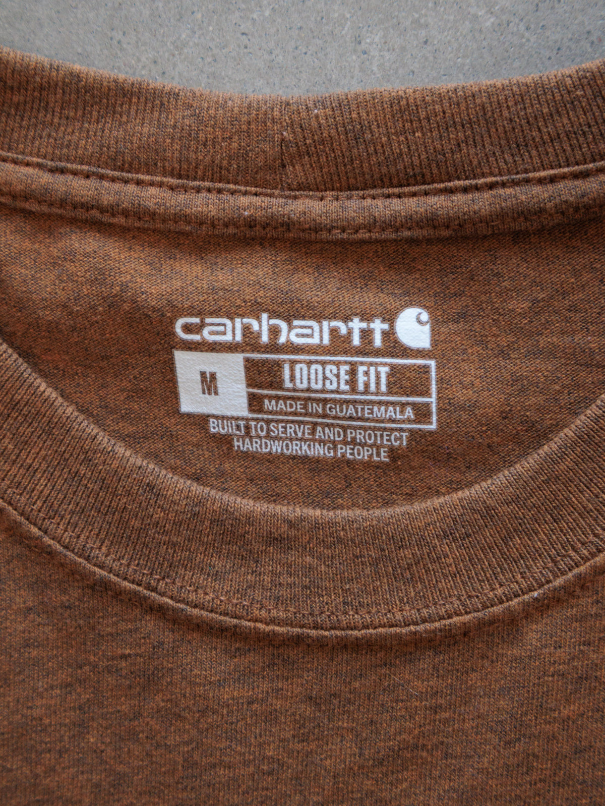 Vintage Brown Carhartt Pocket Tee (M)