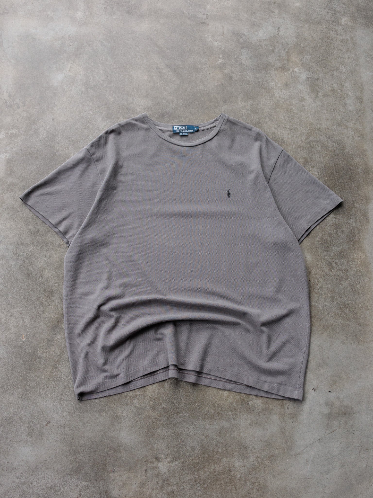 Vintage 00s Grey Polo Ralph Lauren Tee (XL)