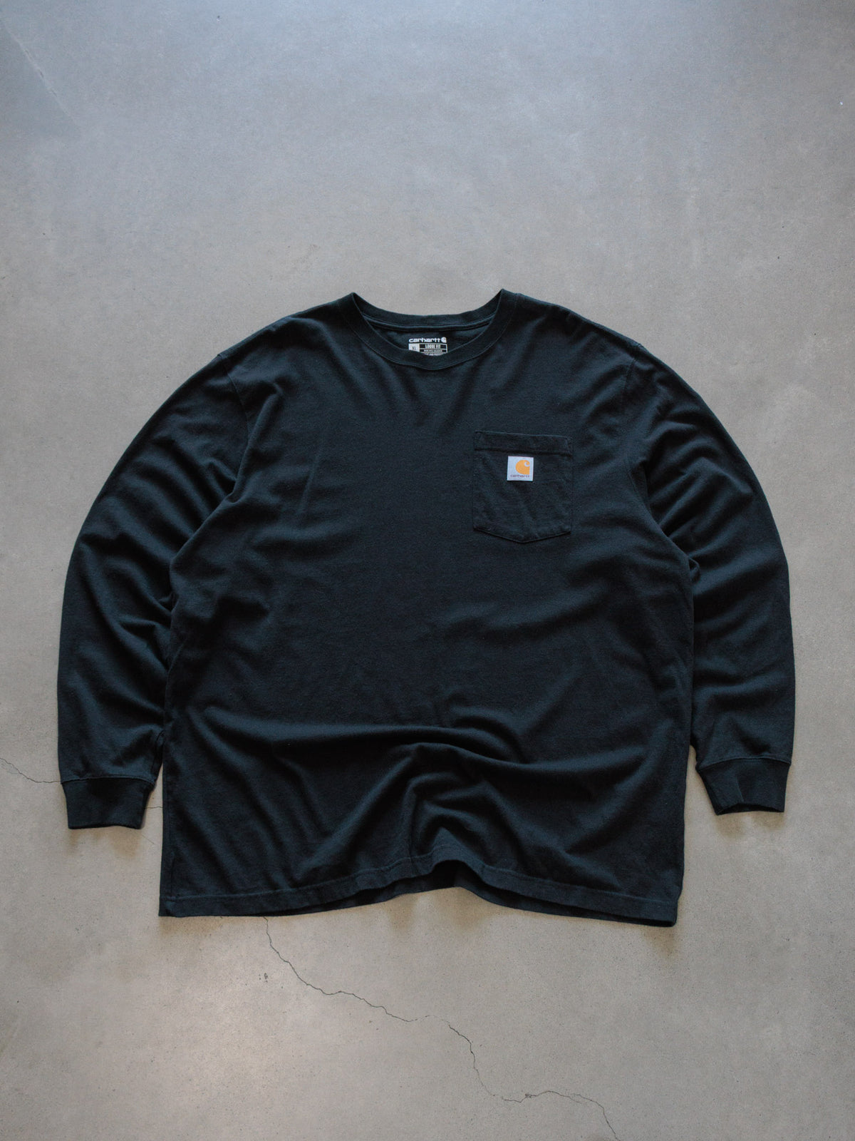 Vintage Black Carhartt Long Sleeve Tee (XL)