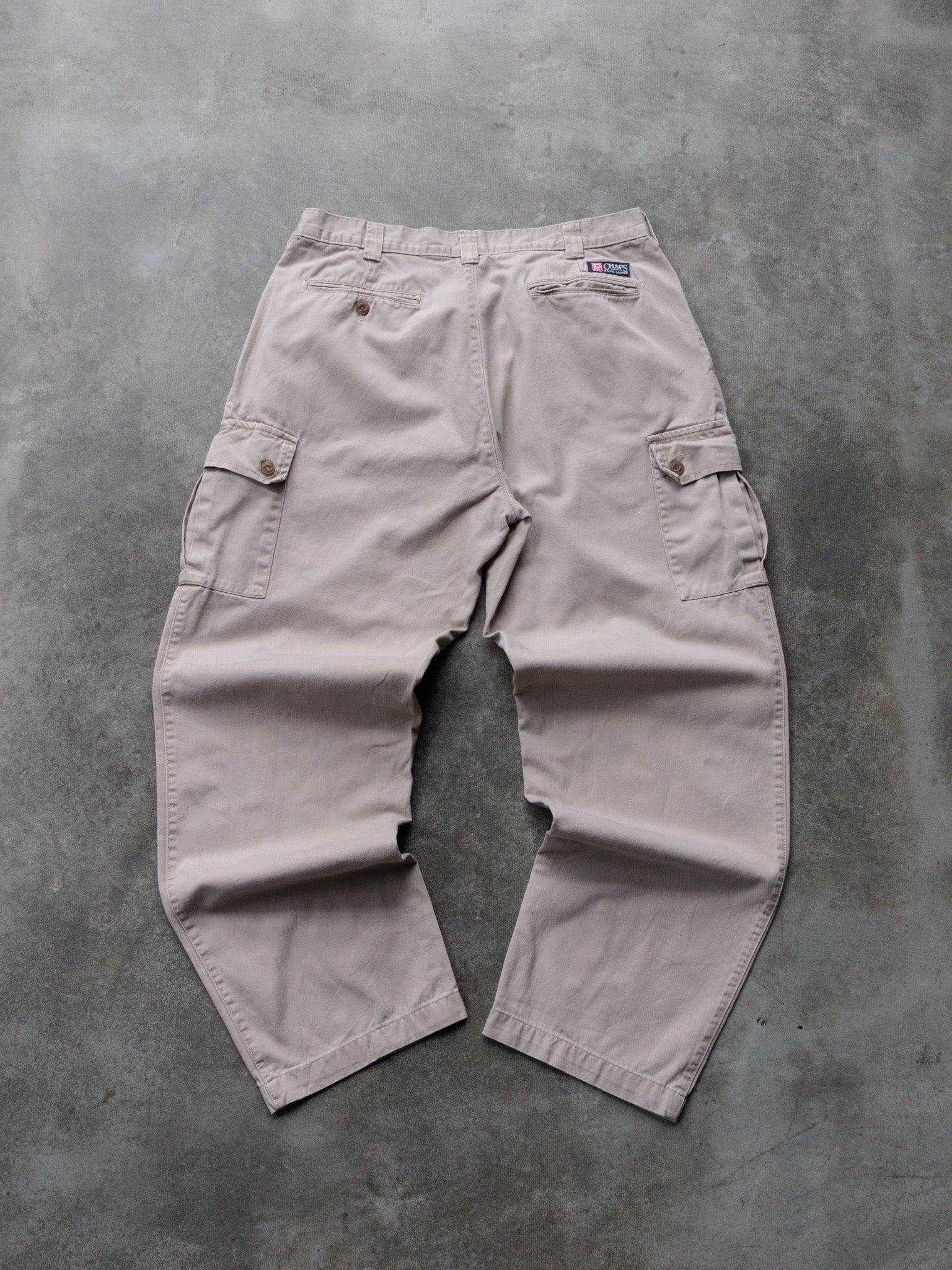 Vintage Beige Chaps Ralph Lauren Cargo Pants (W34)