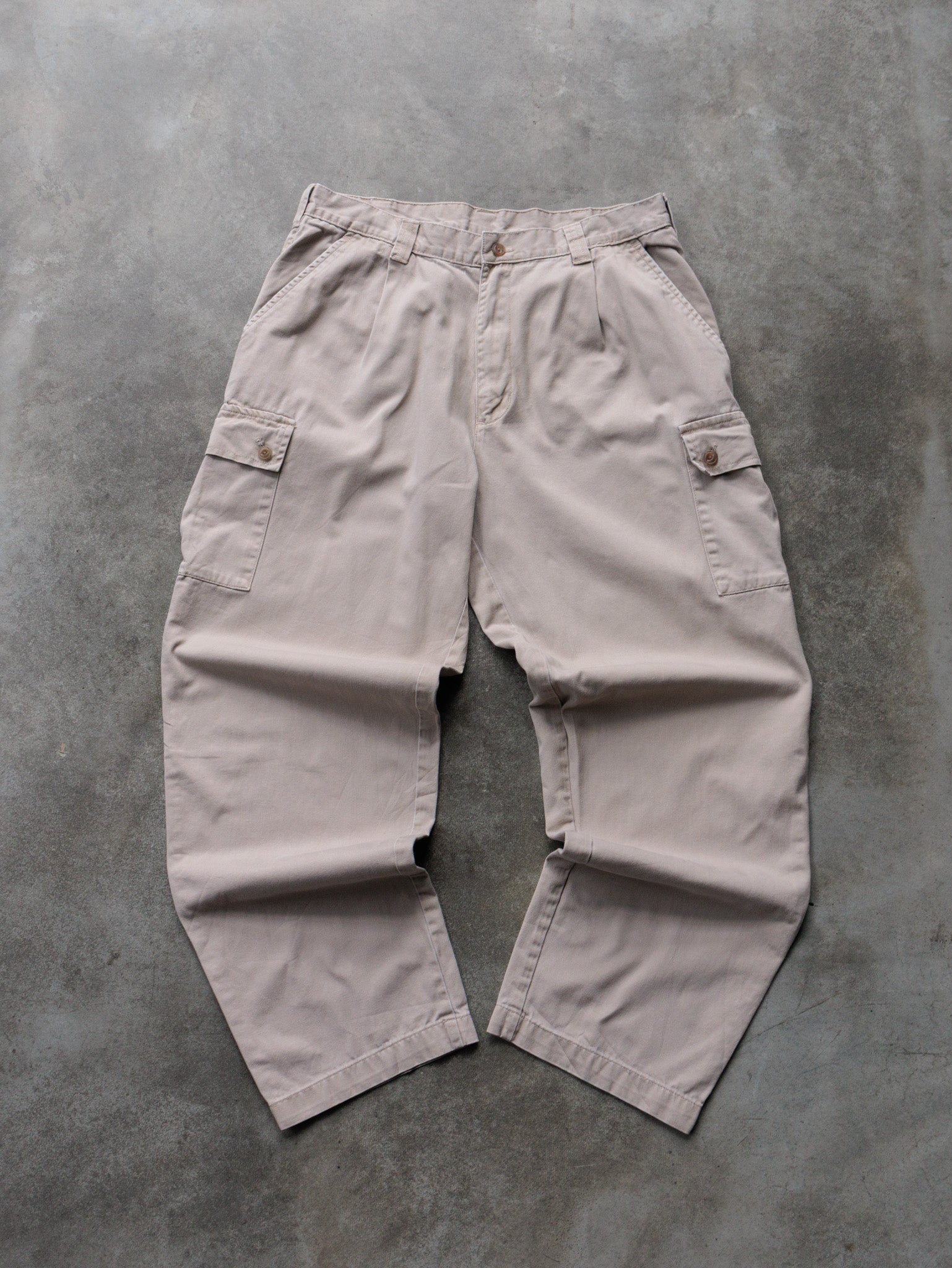 Vintage Beige Chaps Ralph Lauren Cargo Pants (W34)