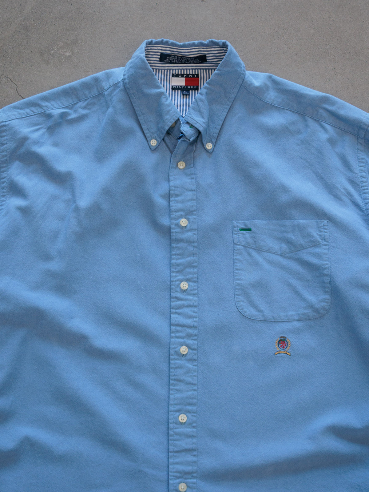 Vintage Blue Tommy Hilfiger Shirt (XL)