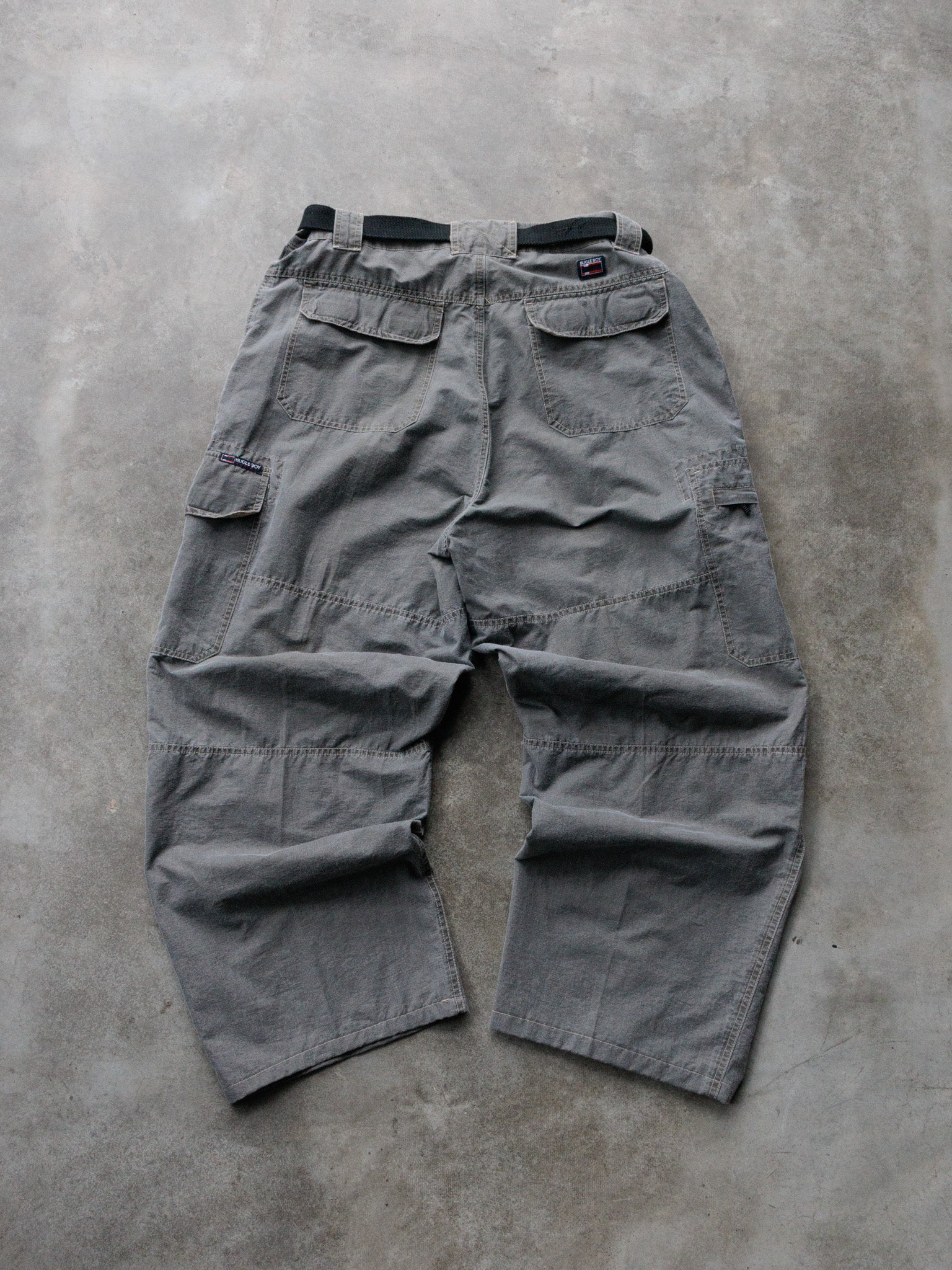 Vintage Grey Bugle Boy Cargo Pants (-)