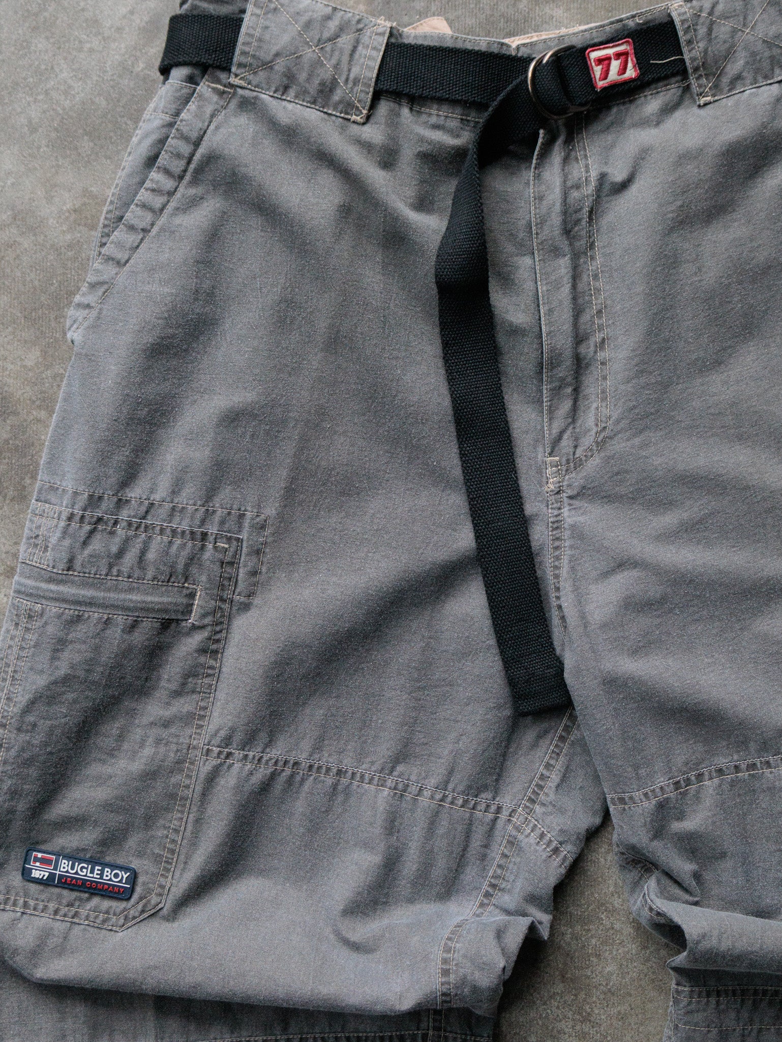 Vintage Grey Bugle Boy Cargo Pants (-)