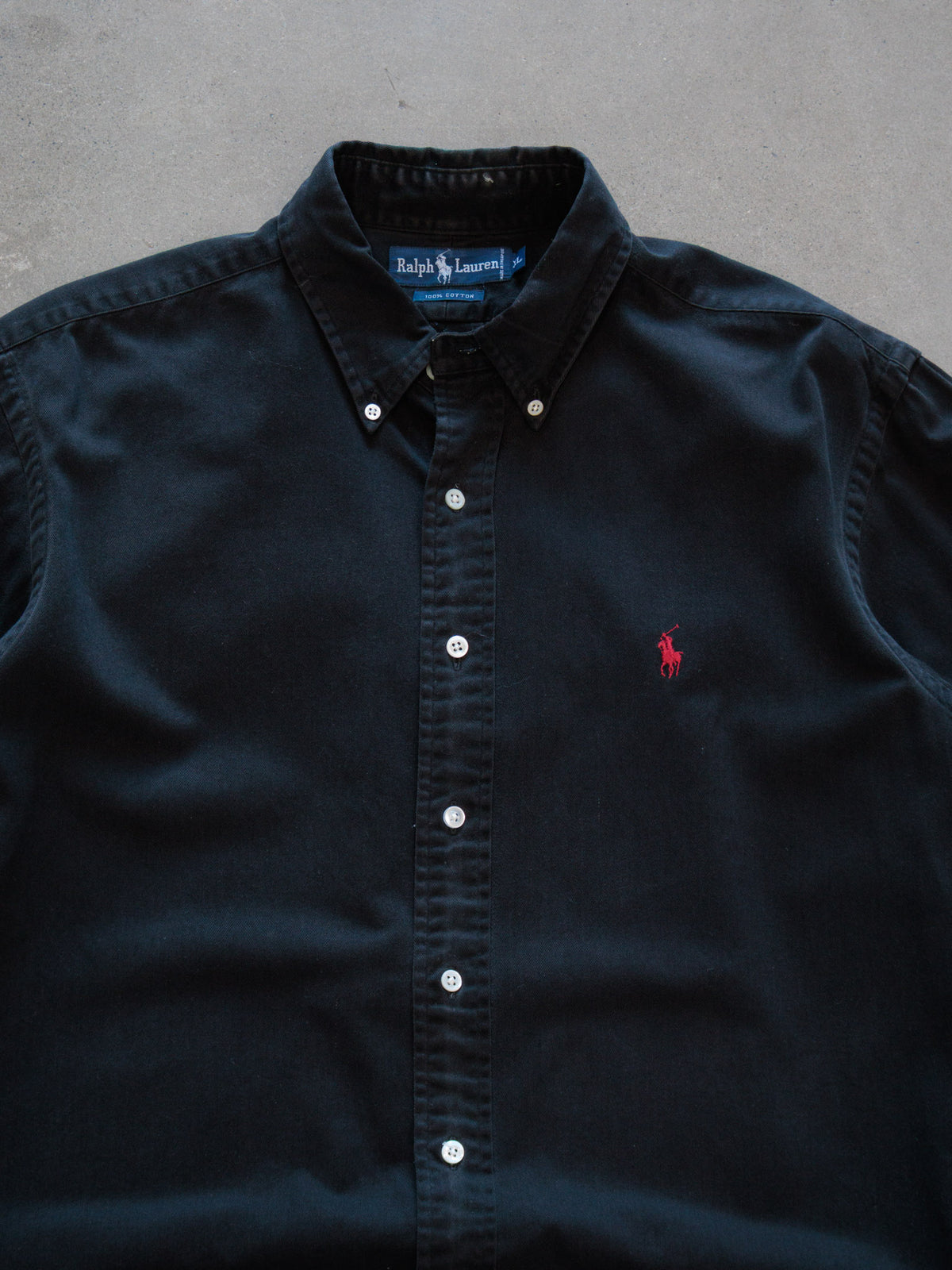 Vintage Black Ralph Lauren Shirt (XL)