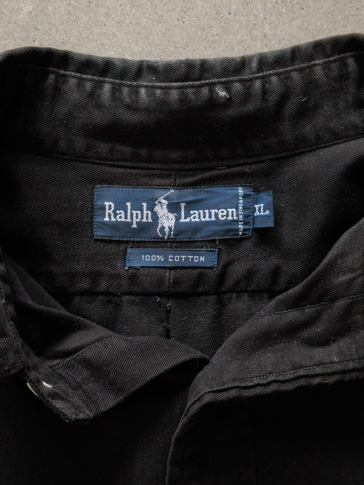 Vintage Black Ralph Lauren Shirt (XL)