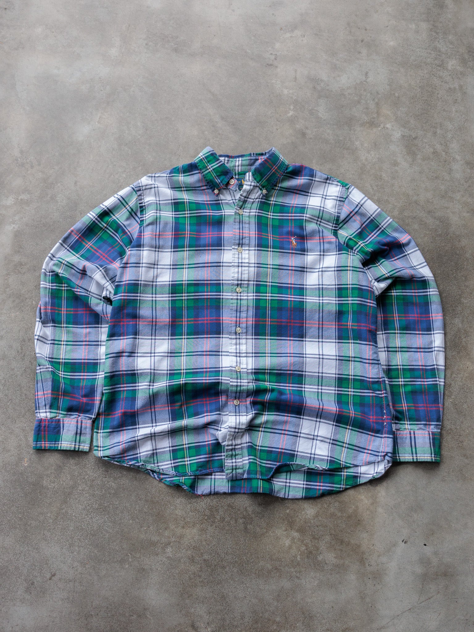 Vintage Multicolor Plaid Ralph Lauren Shirt (L)