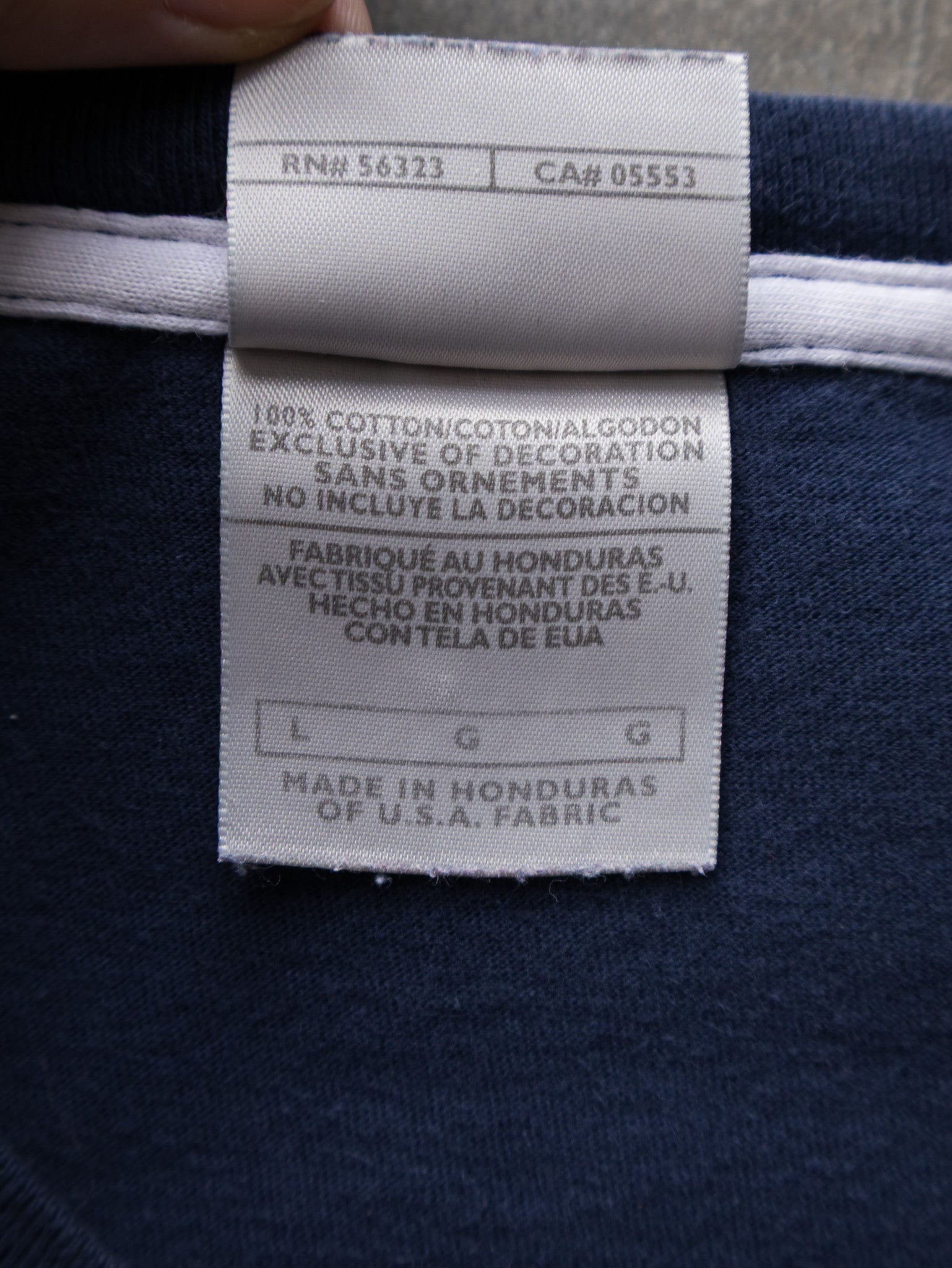 Vintage 00s Navy Nike Swoosh Tee (L)