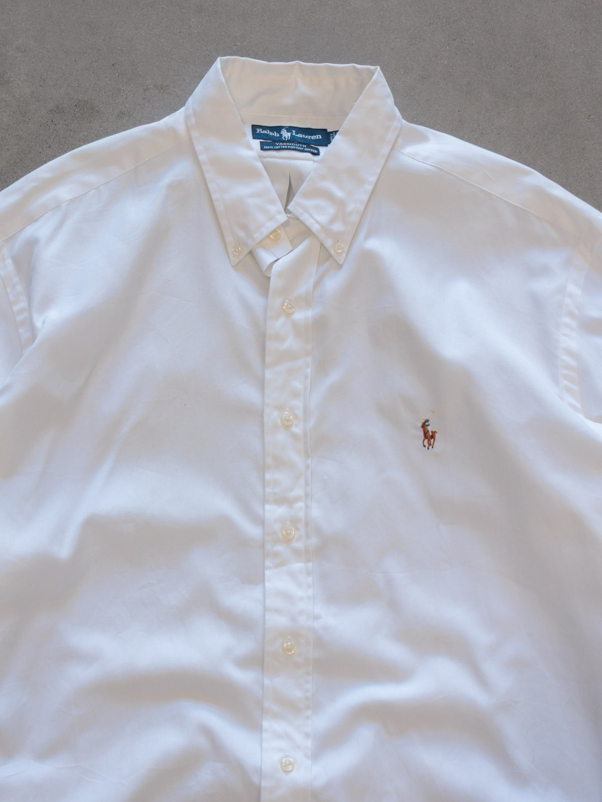 Vintage White Ralph Lauren Shirt (XL)