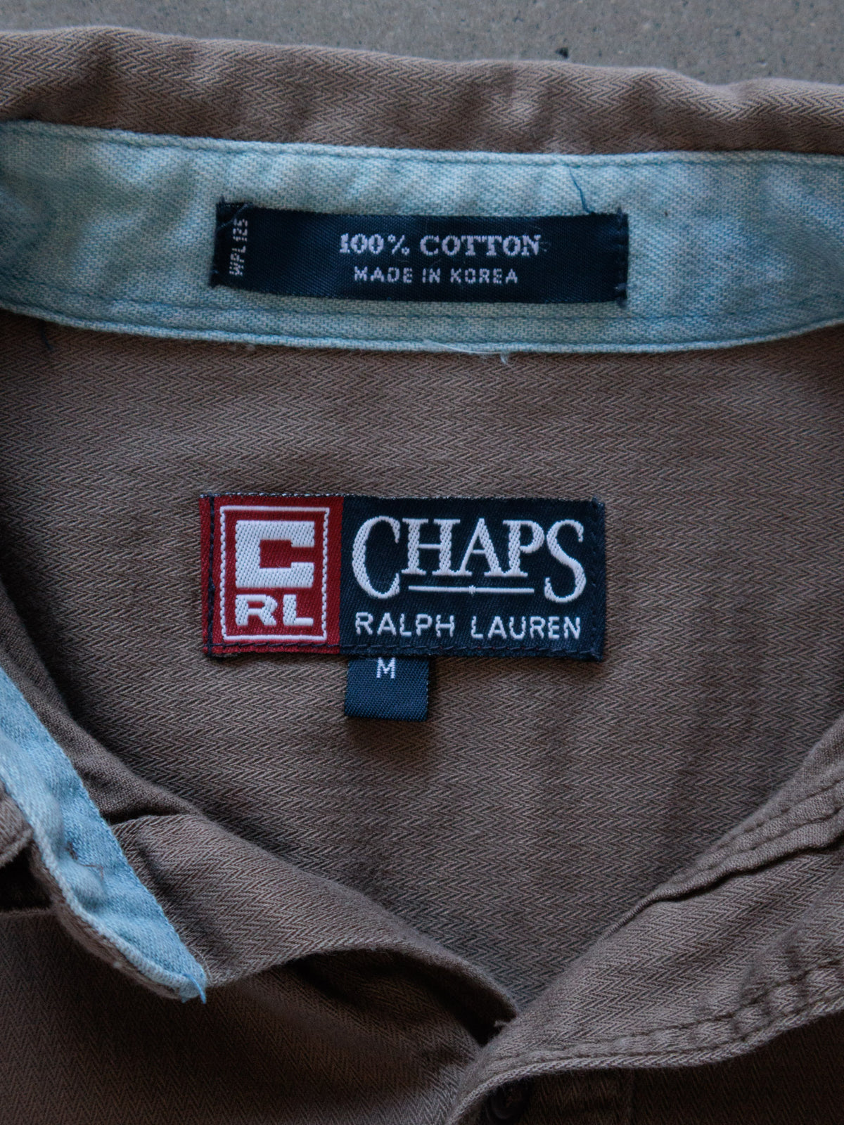 Vintage Brown Chaps Ralph Lauren Shirt (M)
