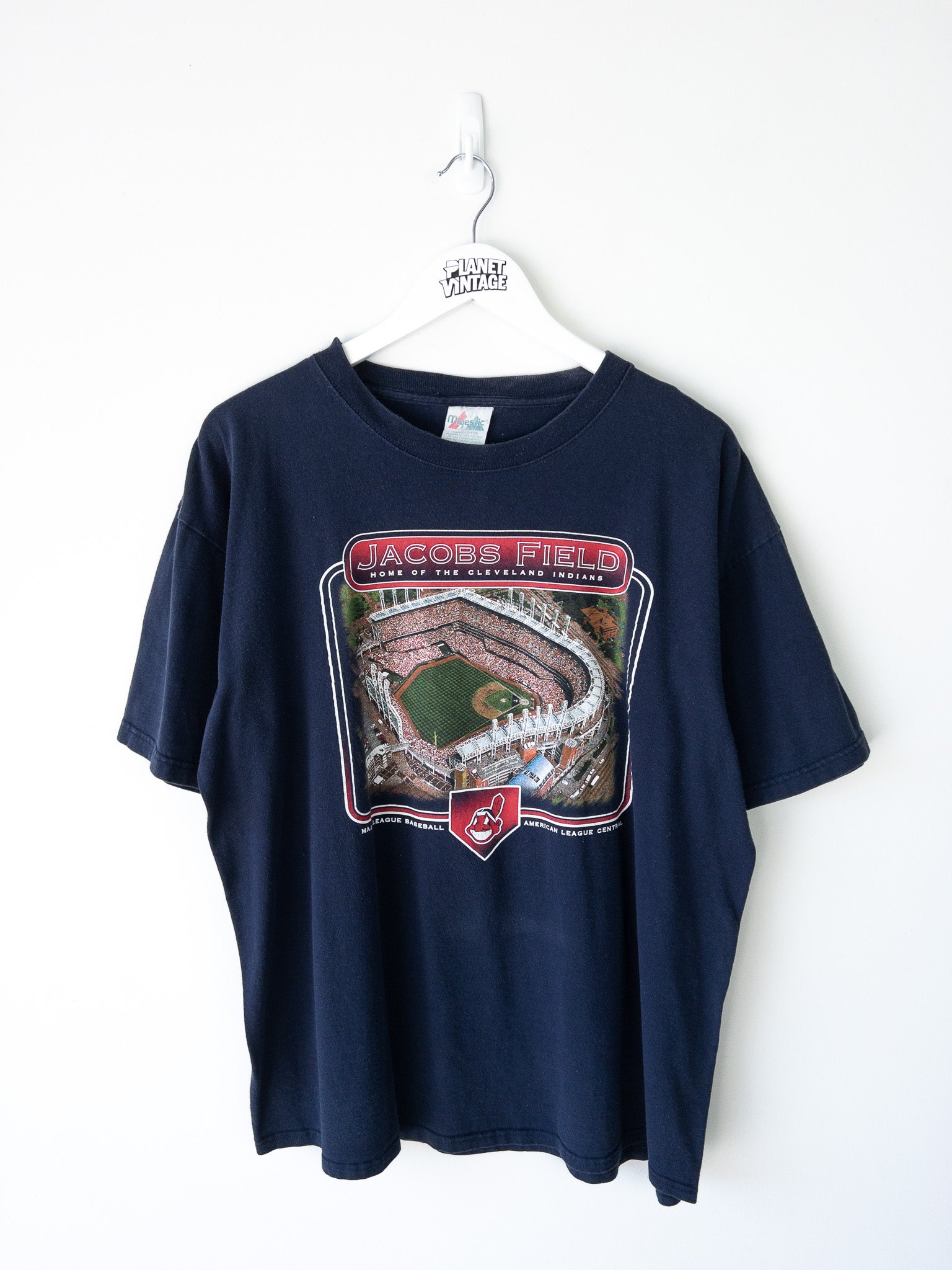 Vintage Jacobs Field Home of the Cleveland Indians 2002 Tee (XL)