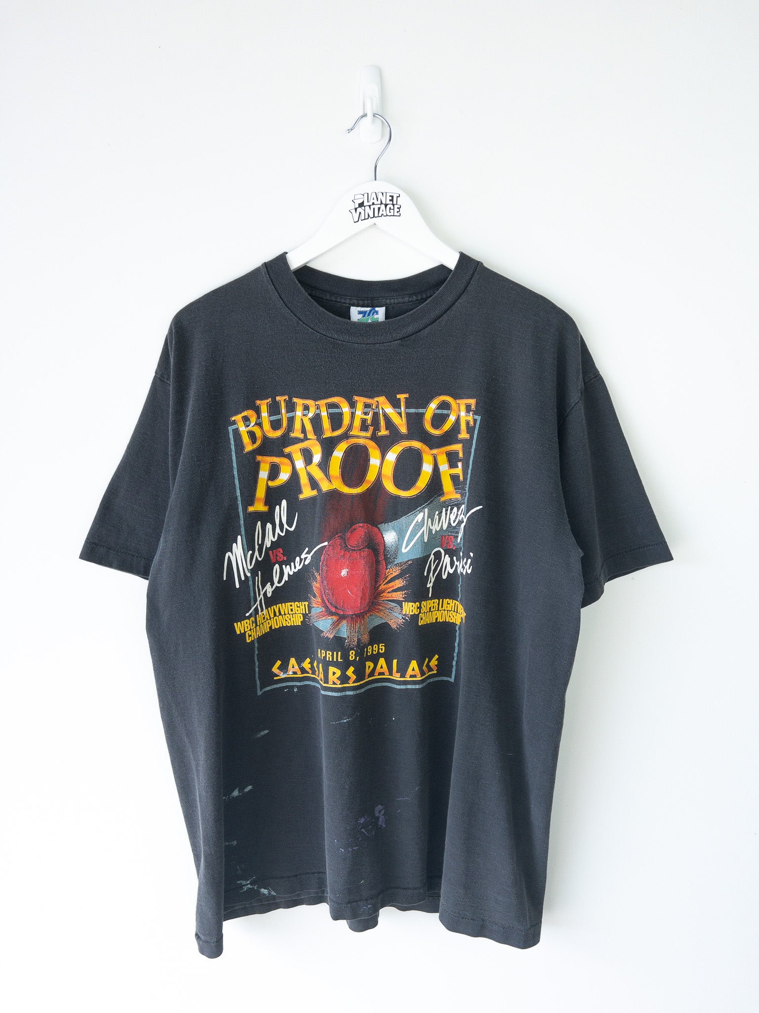 Vintage Burden of Proof Boxing 1995 Tee (XL)