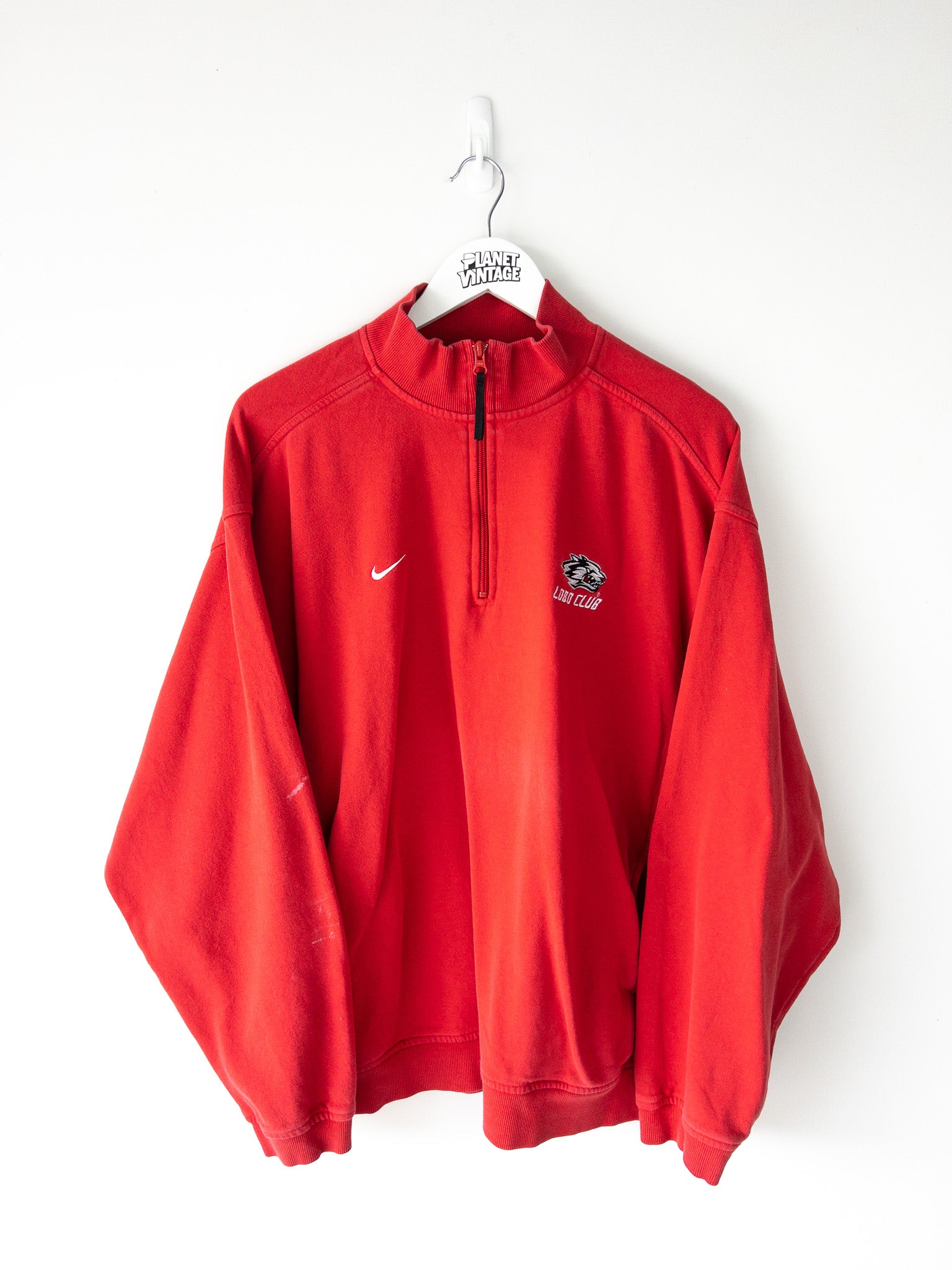 Vintage Lobo Club Nike Quarter Zip Sweatshirt (L)