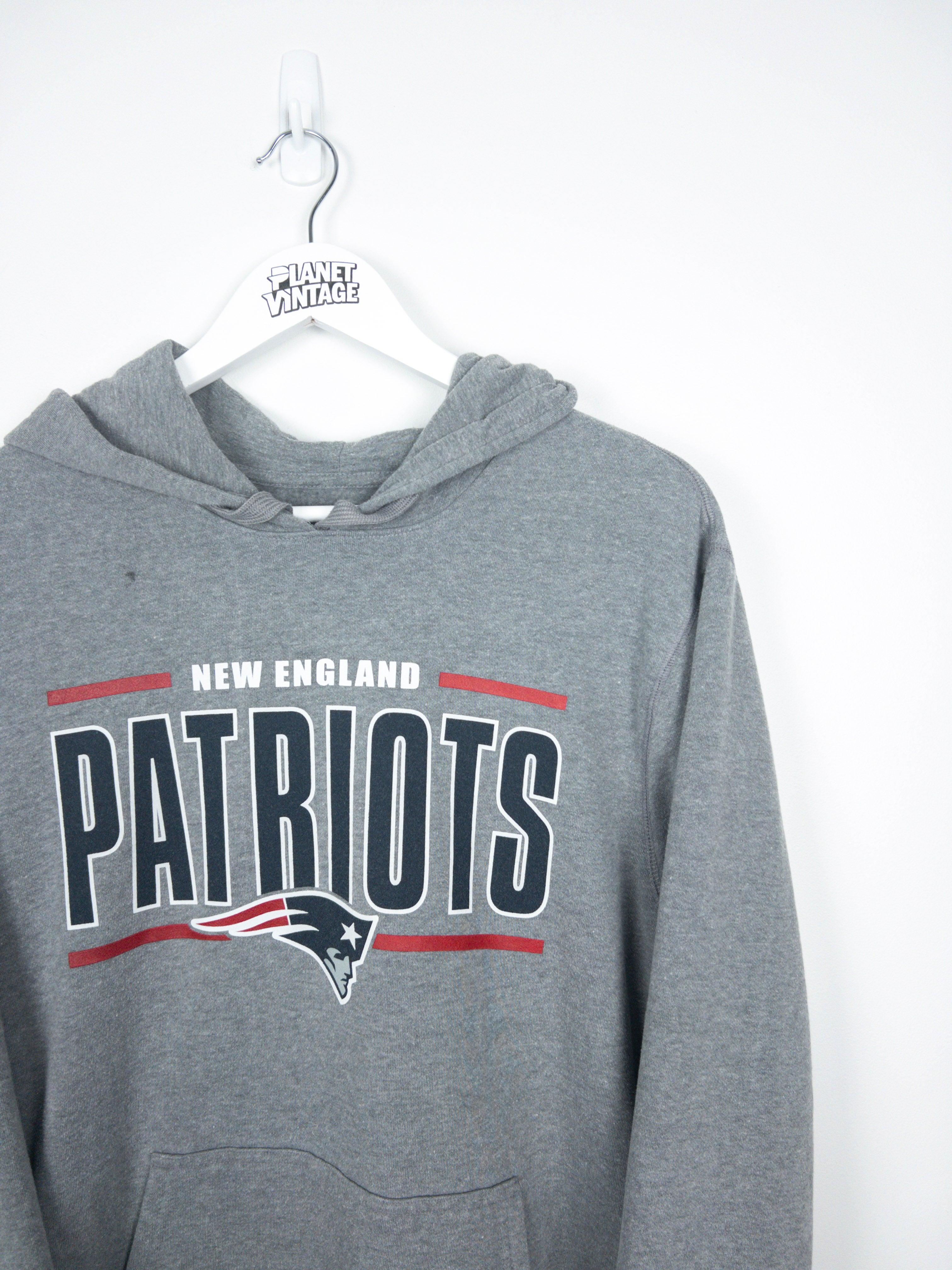 NFL, Tops, New England Patriots Hoodie Womens Grey Sweatshirt Long Sleeve  Logo Size Medium