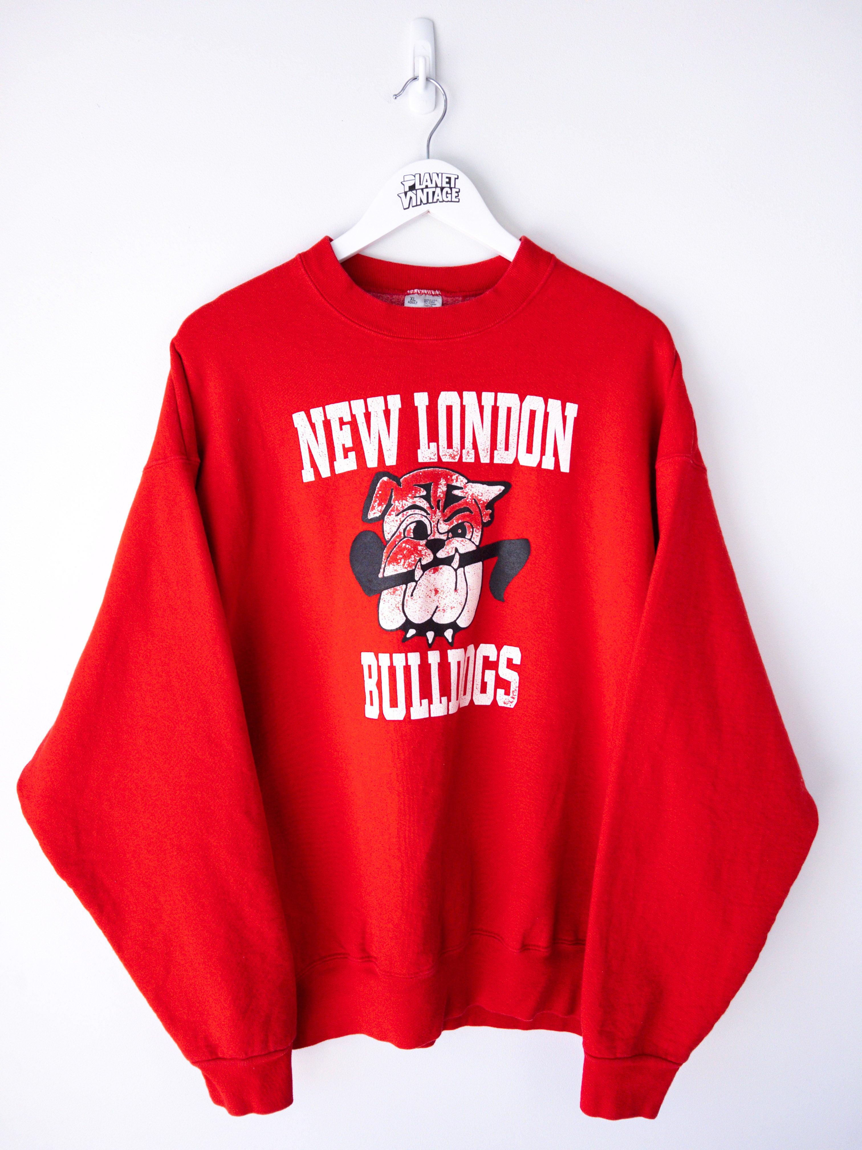 New London Bulldogs Sweatshirt (XL) - Planet Vintage Store