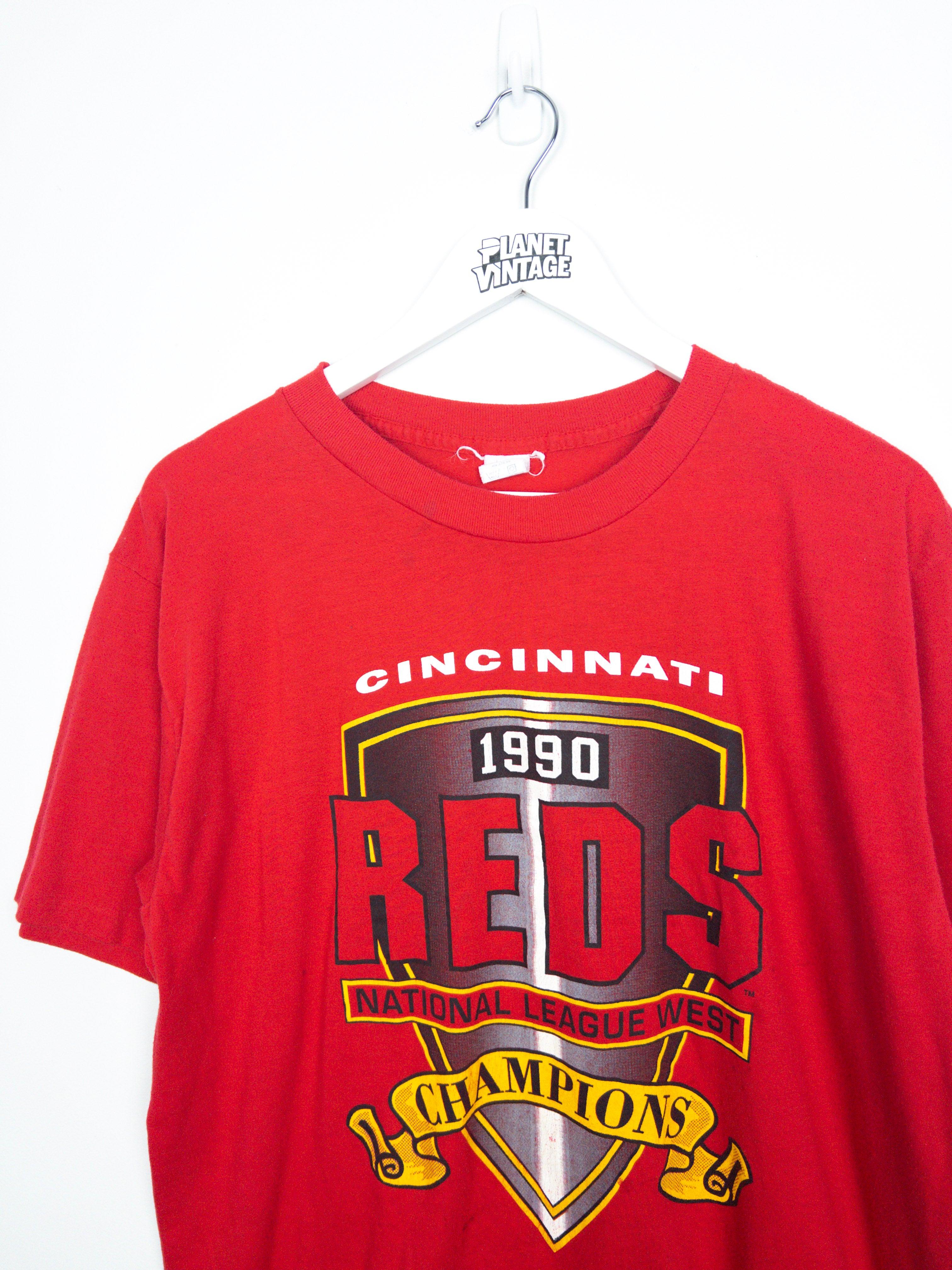 Vintage Cincinnati Reds 1990 Tee (L) - Planet Vintage Store