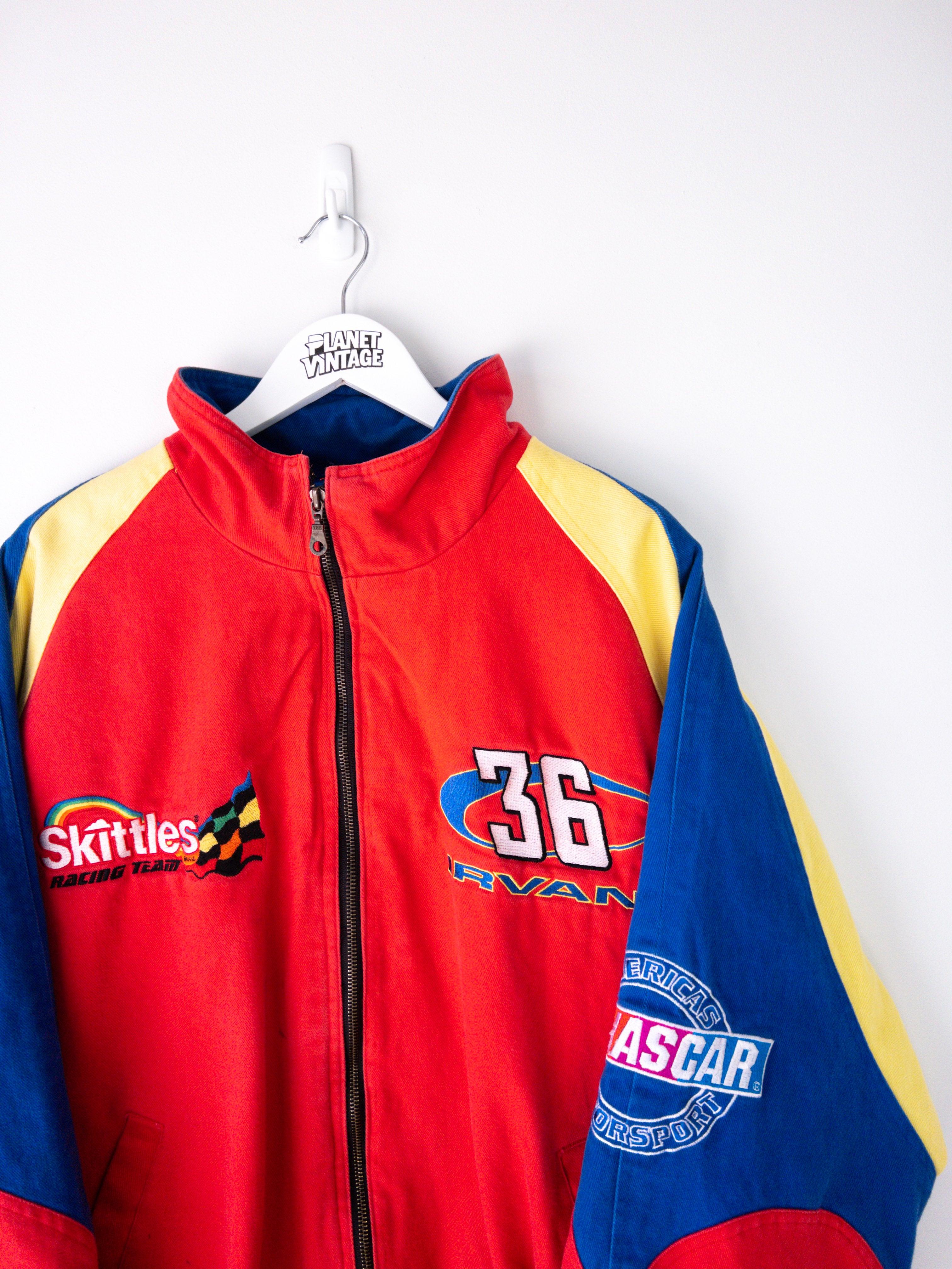 Skittles Racing Ernie Irvan Nascar Jacket (XXL) - Planet Vintage Store