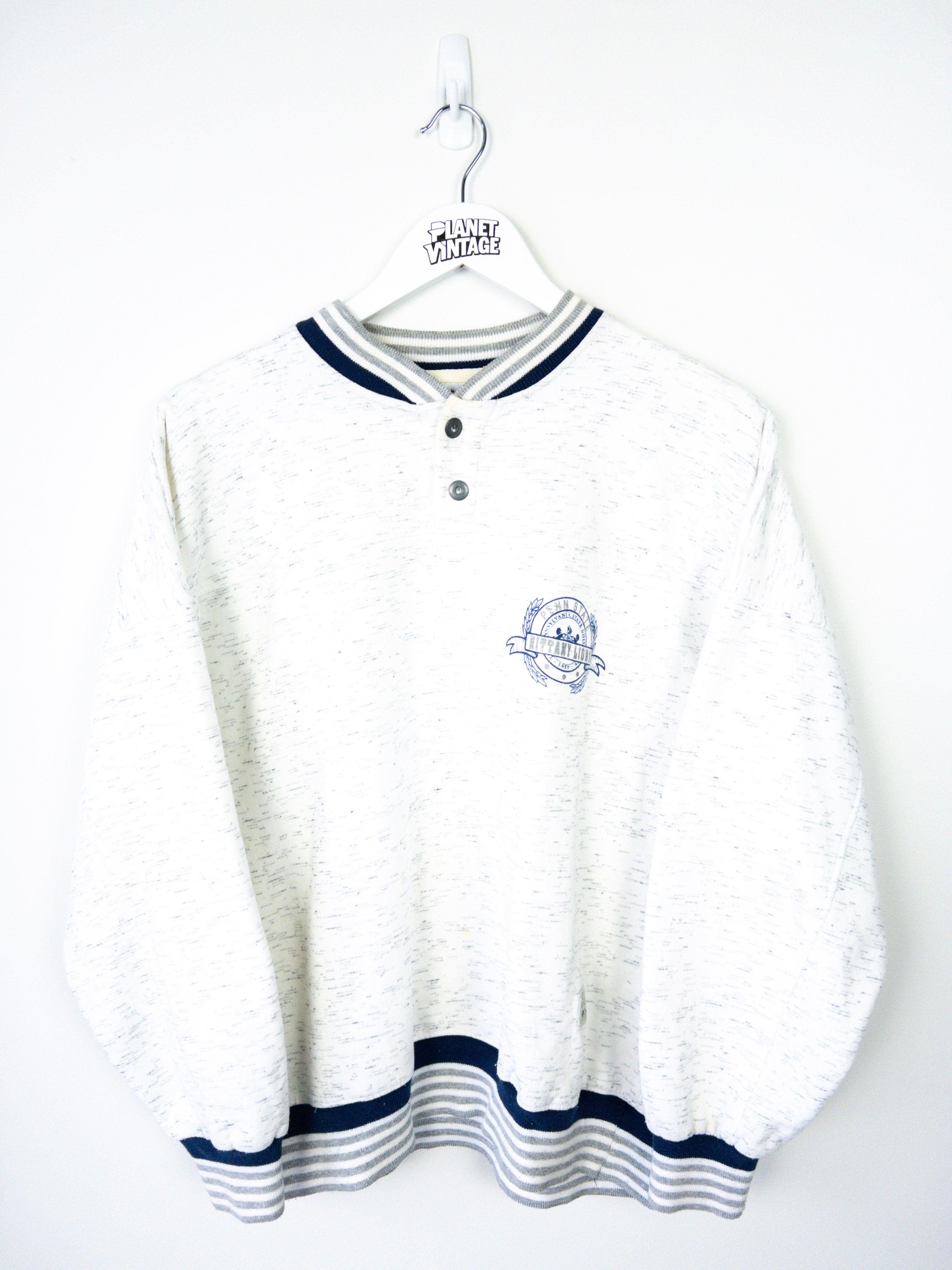 Vintage Penn State Nittany Lions Quarter Button Sweatshirt (M)