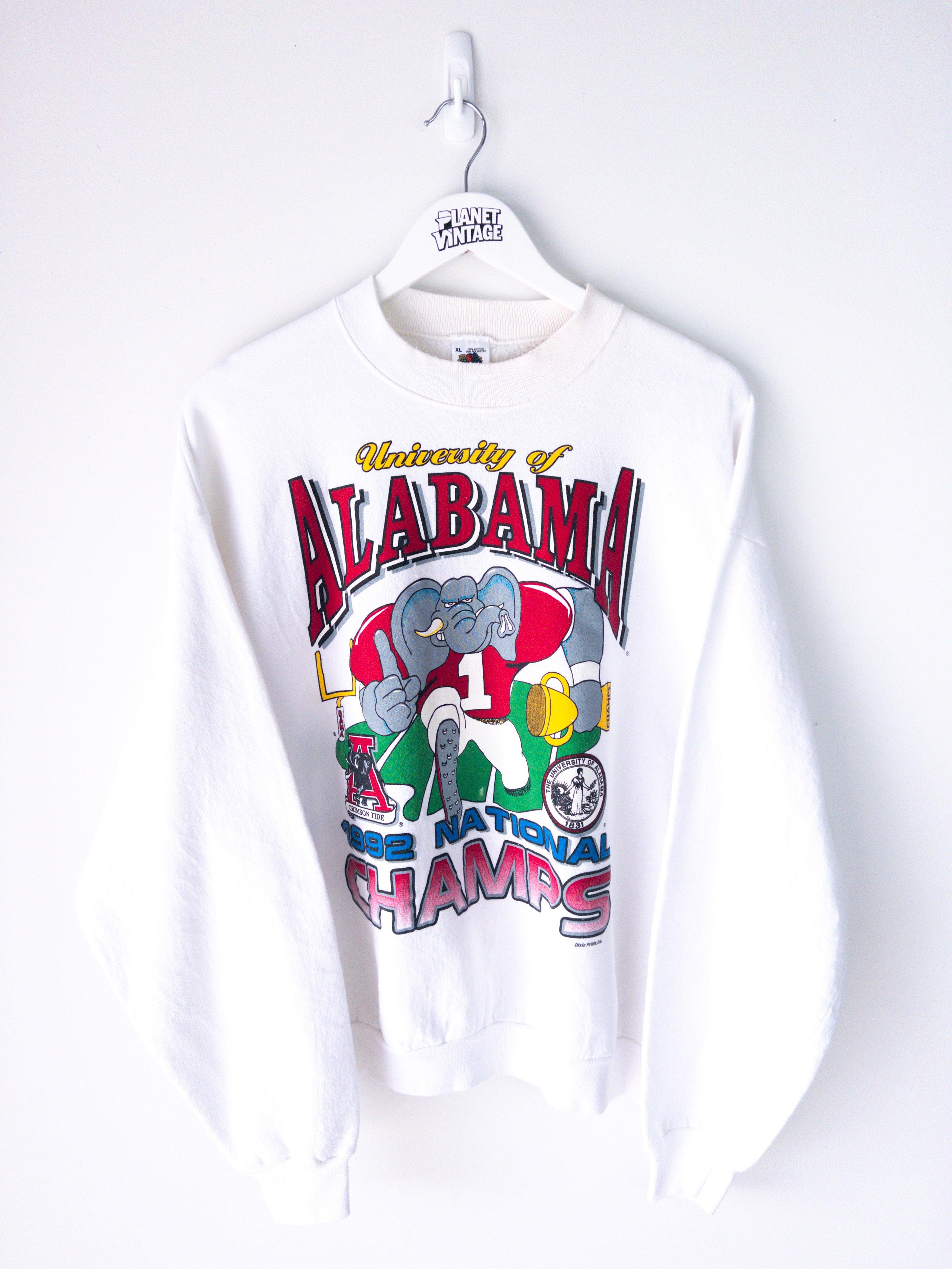 Vintage Alabama Crimson Tide Champs 1992 Sweatshirt (M) - Planet Vintage Store