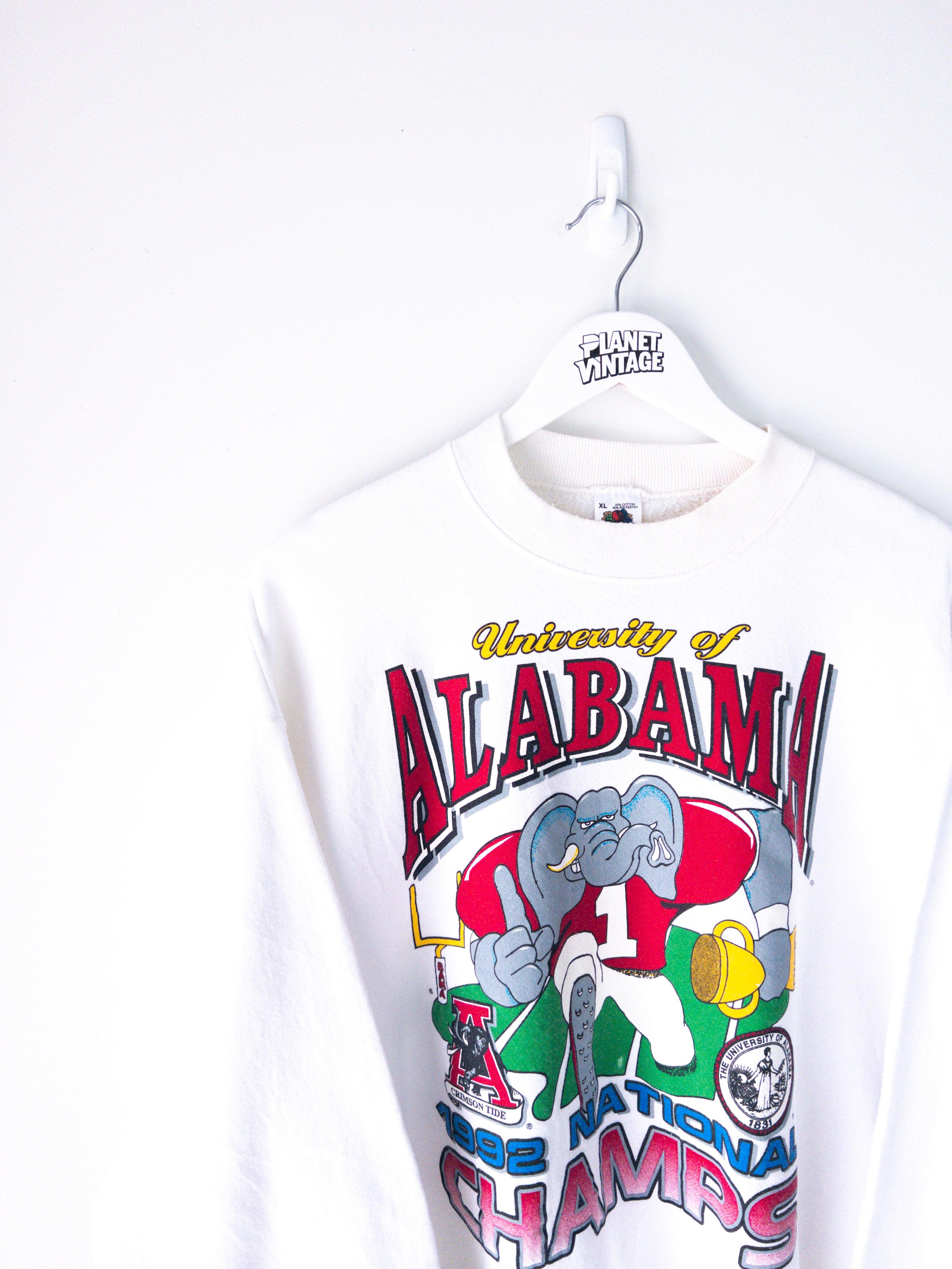 Vintage Alabama Crimson Tide Champs 1992 Sweatshirt (M) - Planet Vintage Store